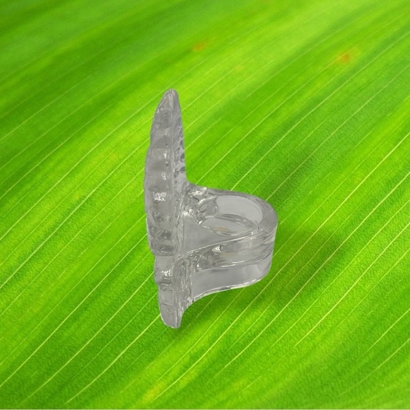 Partylite Clear Frosted Glass Sunflower Candle Tealight Holder - Picture 4 of 11